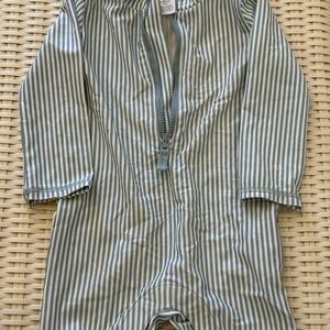 Striped Baby rashguard swimsuit